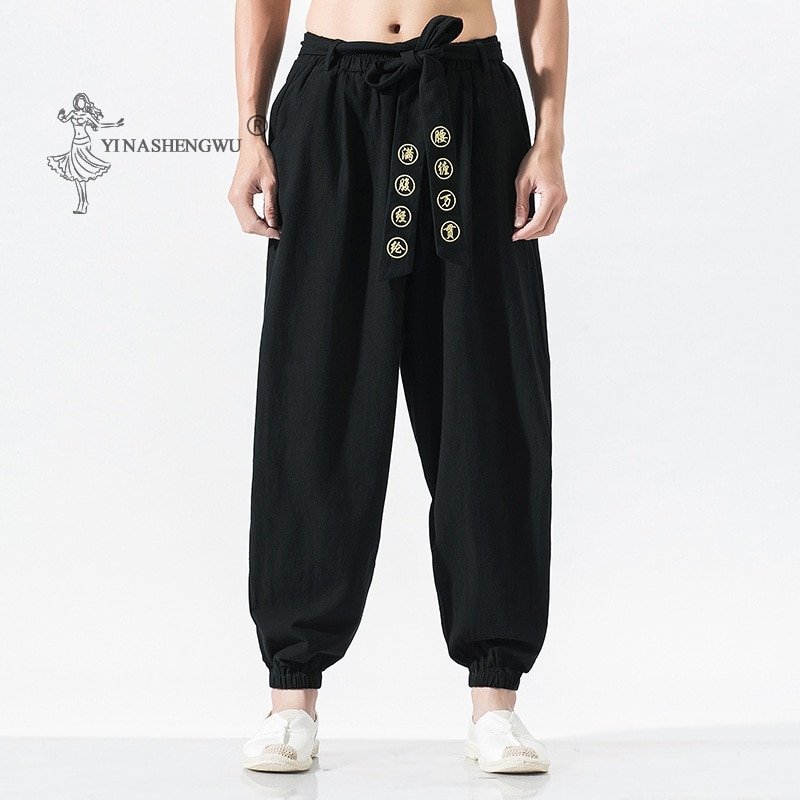 Japanese Samurai Casual Kimono Loose Pants – Samurai Armor