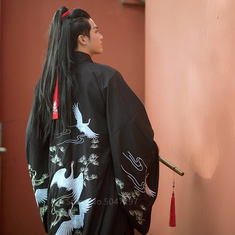 Kimono Man Japanese Cardigan Male Kimono Yukata Haori Cosplay